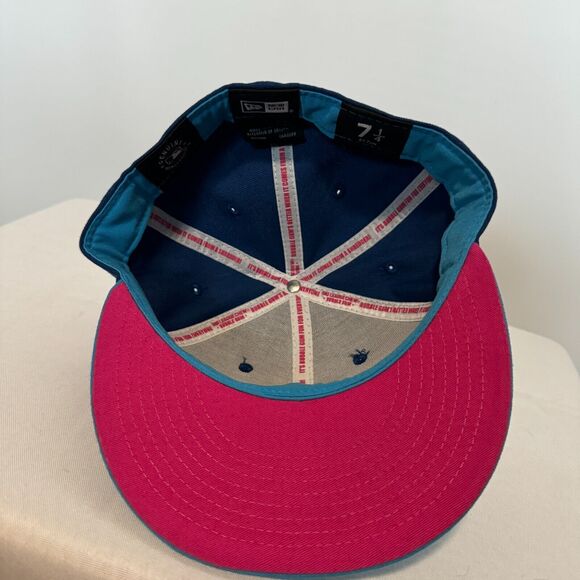 Arizona Diamondbacks Hat 7 1/4 Big League Chew Blue Pink MLB Baseball New Era - Picture 9 of 11